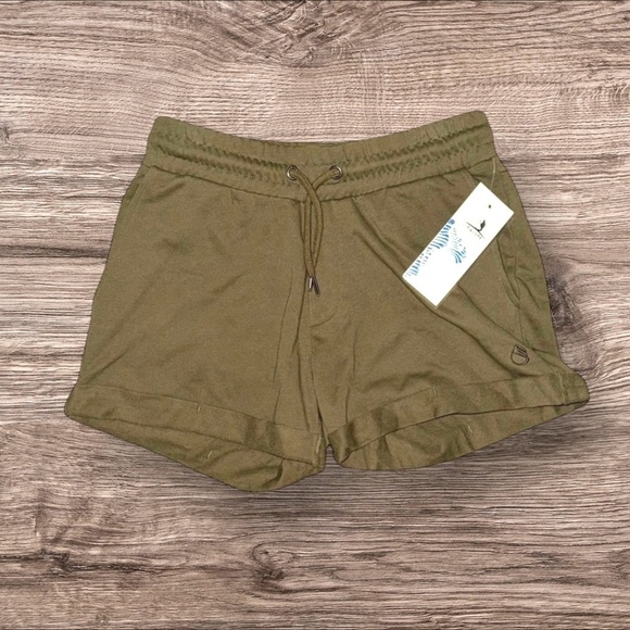 Icyzone Pants - NWT Izyzone Women's Comfy & Soft Olive Green Lounge Shorts Size Medium